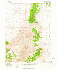 Hall Creek 1956 topographic map thumbnail