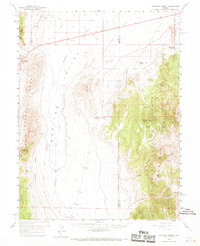 Hickison Summit 1960 topographic map thumbnail