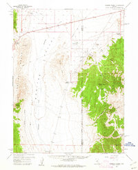 Hickison Summit 1960 topographic map thumbnail