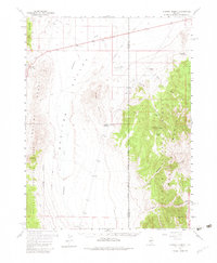 Hickison Summit 1960 topographic map thumbnail