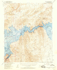 Hoover Dam 1953 topographic map thumbnail