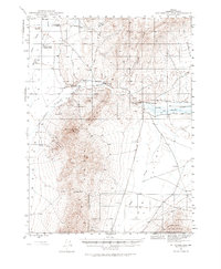 Hot Springs Peak 1945 topographic map thumbnail