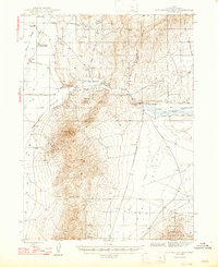 Hot Springs Peak 1947 topographic map thumbnail