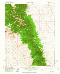 Kawich Peak 1952 topographic map thumbnail