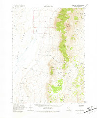 King Lear Peak 1966 topographic map thumbnail