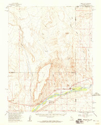 Mesquite 1957 topographic map thumbnail