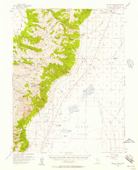 Millett Ranch 1956 topographic map thumbnail