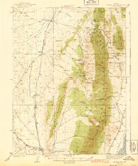 Mineral Hill 1943 topographic map thumbnail
