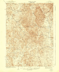 Mt. Velma 1942 topographic map thumbnail