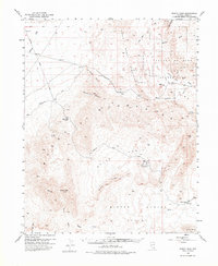 Muddy Peak 1953 topographic map thumbnail