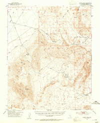 Muddy Peak 1953 topographic map thumbnail