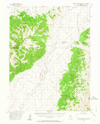 North Shoshone Peak 1956 topographic map thumbnail