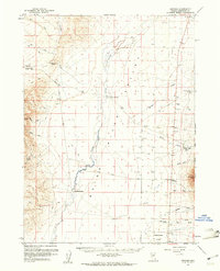 Orovada 1959 topographic map thumbnail