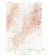 Osgood Mountains 1945 topographic map thumbnail