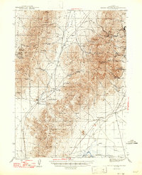 Osgood Mountains topographic map thumbnail