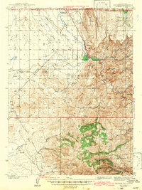 Owyhee 1942 topographic map thumbnail