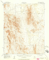 Papoose Lake 1952 topographic map thumbnail