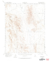 Papoose Lake 1952 topographic map thumbnail