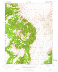 Powell Mtn 1955 topographic map thumbnail