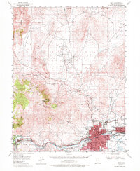 Reno 1950 topographic map thumbnail
