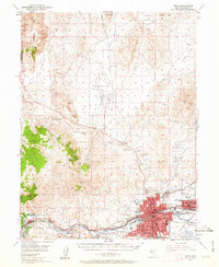 Reno 1950 topographic map thumbnail