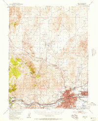 Reno 1950 topographic map thumbnail