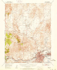 Reno 1951 topographic map thumbnail