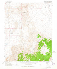 Rhyolite Ridge 1963 topographic map thumbnail