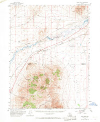 Rose Creek 1958 topographic map thumbnail