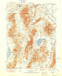 Sonoma Range 1939 topographic map thumbnail