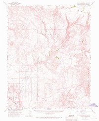 Thirsty Canyon 1966 topographic map thumbnail