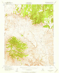 Timber Mountain 1952 topographic map thumbnail