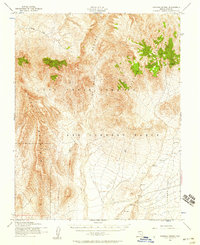 Topopah Spring 1952 topographic map thumbnail