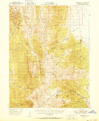 Treasure Hill 1950 topographic map thumbnail