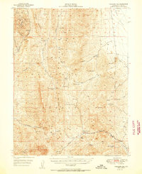 Treasure Hill 1950 topographic map thumbnail
