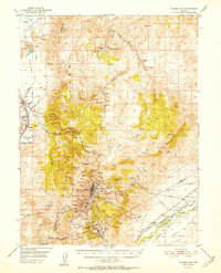 Virginia City 1952 topographic map thumbnail