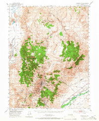 Virginia City 1950 topographic map thumbnail