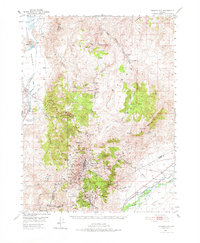 Virginia City 1960 topographic map thumbnail