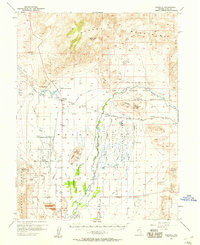 Wabuska 1957 topographic map thumbnail