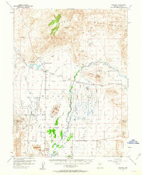 Wabuska 1957 topographic map thumbnail