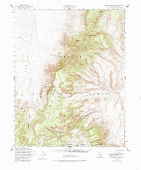Wheelbarrow Peak 1952 topographic map thumbnail