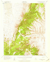 Wheelbarrow Peak 1952 topographic map thumbnail