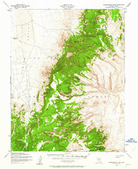 Wheelbarrow Peak 1952 topographic map thumbnail