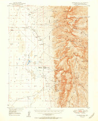 Wheeler Peak 1950 topographic map thumbnail