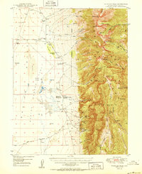 Wheeler Peak 1950 topographic map thumbnail