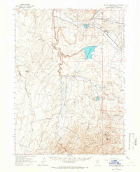Wilson Reservoir 1964 topographic map thumbnail