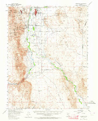 Yerington 1957 topographic map thumbnail