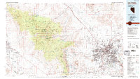 Las Vegas 1986 topographic map thumbnail