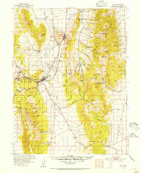 Ely 1952 topographic map preview
