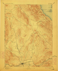 Reno 1893 topographic map thumbnail